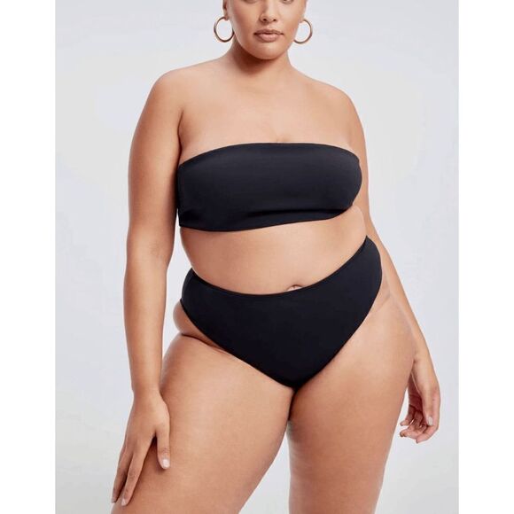 Good American Women’s Sculpt Band Bikini Top Black - Picture 6 of 10